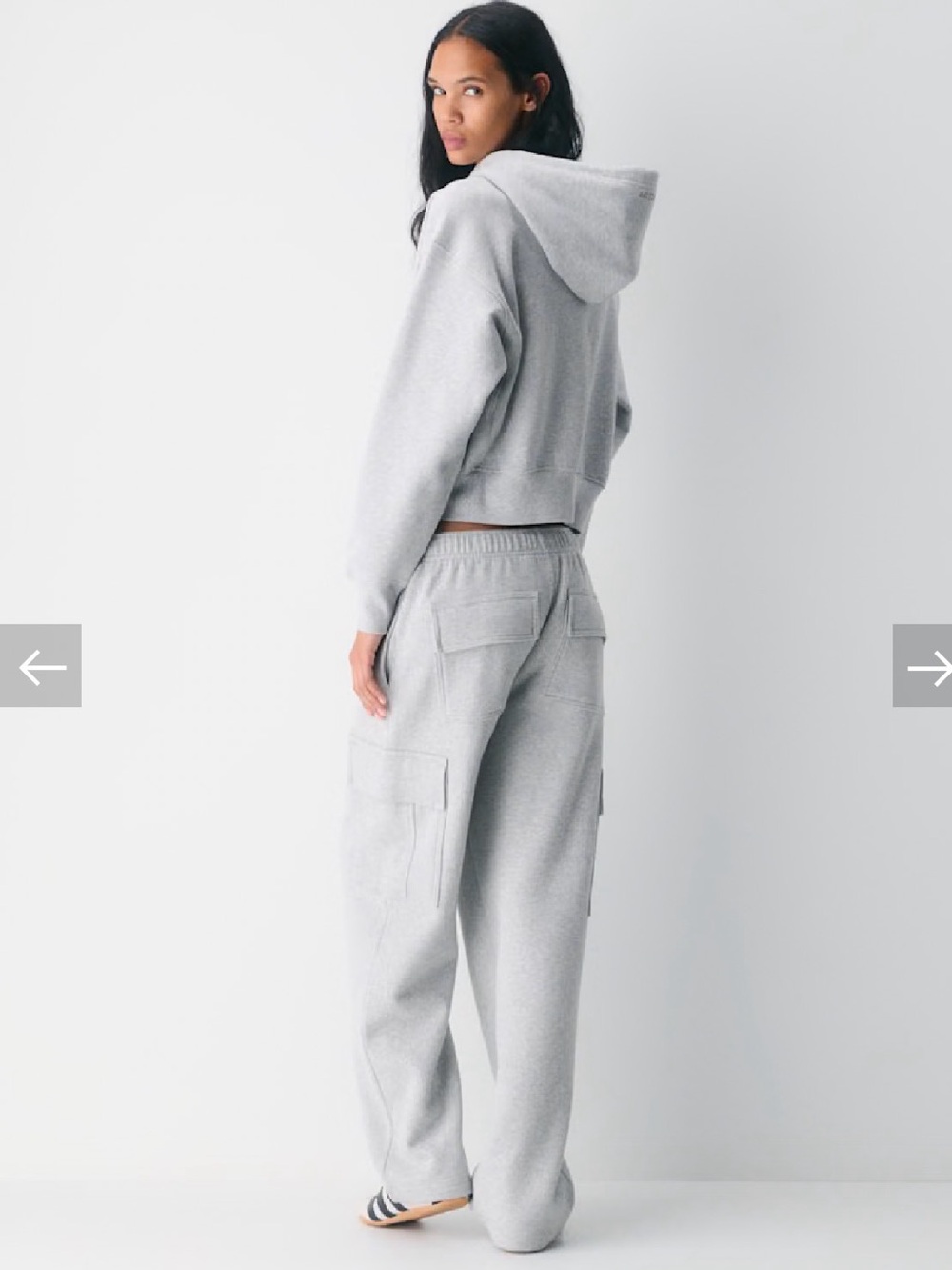Aritzia cozy sweat fleece boyfriend boxy zip hoodie - Picture 3 of 13